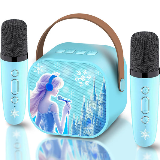 ZHIPAL Frozen karaoke machine front view for home family singing.