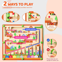 zhiwuzhu wooden beads 55-count bright colors for tactile counting fun.