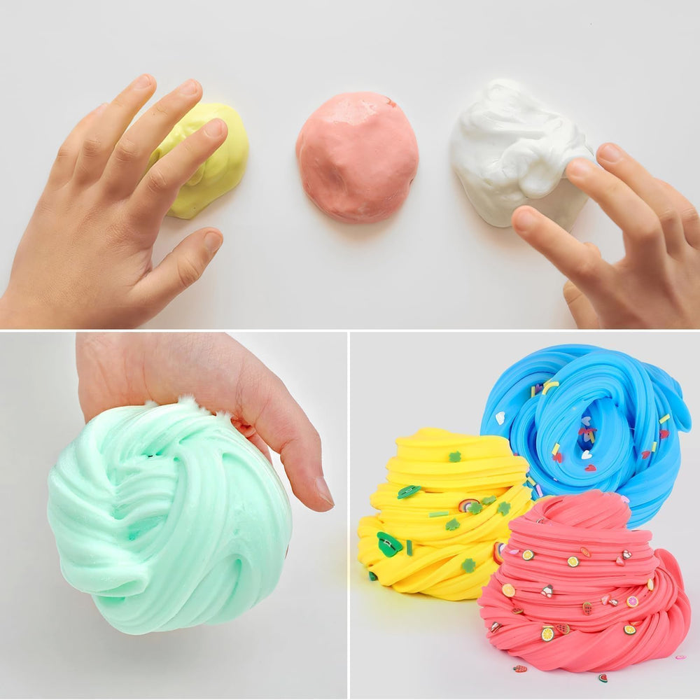 ZHNEHAOKAN Unicorn slime toy with glittery finish for imaginative play.