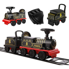 Zhongren ride-on train toy with track engages toddlers in imaginative play.