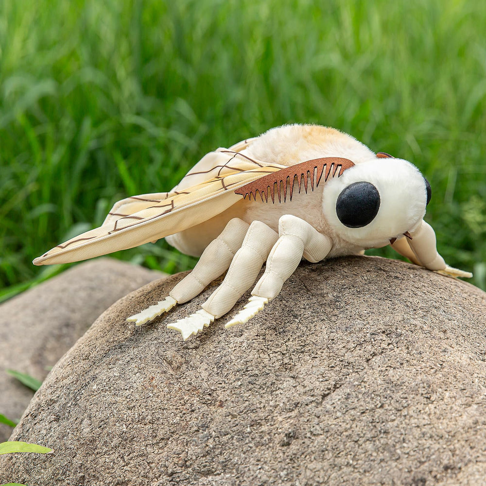 ZHONGXIN MADE silk moth toy smart eyes, vivid look enhances pretend play.