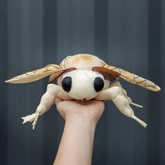 ZHONGXIN MADE silk moth toy soft filling, plush and fluffy for hugs.