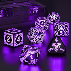 ZHOORQI glow dice set for tabletop adventures in dim lighting