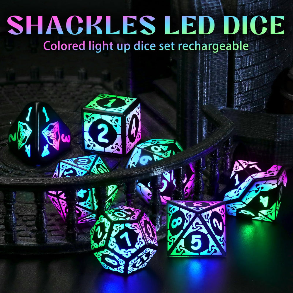 ZHOORQI LED DND Dice D12 luminous glow for epic moments.