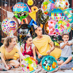 ZHWKMYP groovy pattern balloons add a playful, eye-catching touch to any venue.