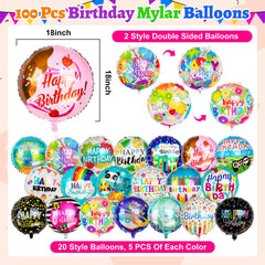 ZHWKMYP party decor balloons ideal for hanging, backdrop, or table arrangements.