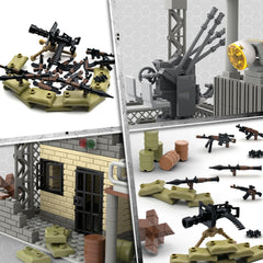 ZHX Military Base Heavy Machine Guns enhancing tactile building and action-packed scenarios.