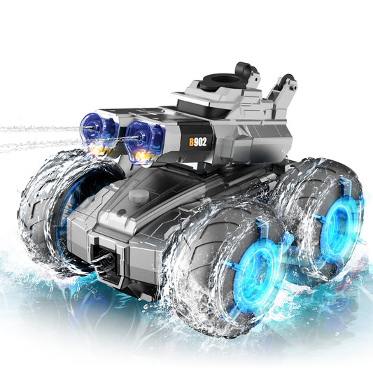 ZHYLLO amphibious RC car land-water mode enables versatile play.