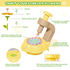 ZHYLLO DIY flower-centers-sepals bright centers support colorful bouquet design.