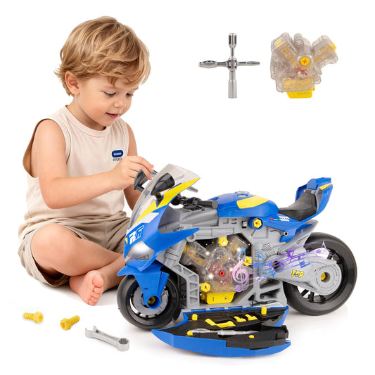 ZHYLLO take apart motorcycle kit front view inviting hands-on engineering exploration