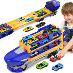 ZHYLLO toddler-truck-toy-pack with six die-cast cars supports imaginative play and coordination.