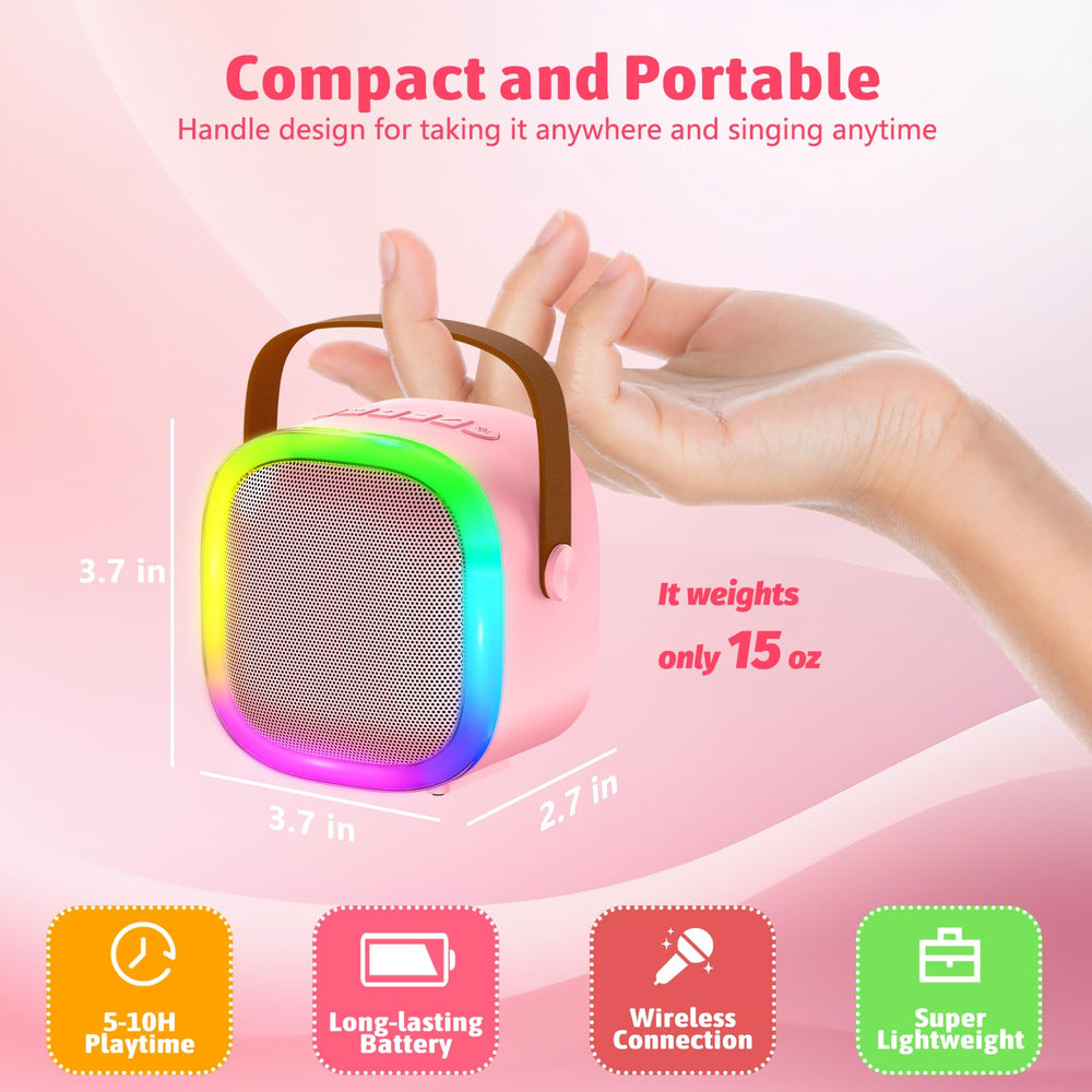 Zicor compact package with carrying handle for travel and parties.