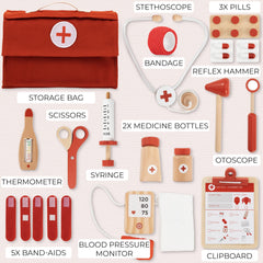ZICOTO doctor play set patient information card supports realism in play