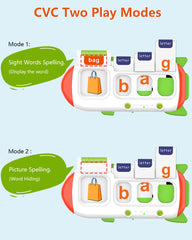 ZIKAQUQI flash cards in hand showing colorful word-image pairs for vocabulary practice.