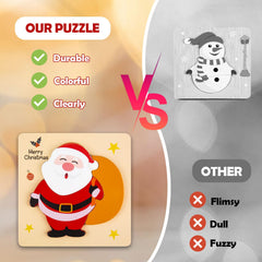ZILIALAR snowman three-piece puzzle supports fine motor practice