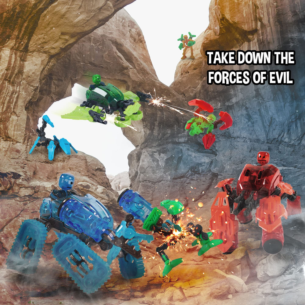 Zing Klikbot Megabots three-character pack with unique styles for storytelling.