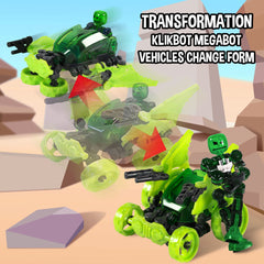 Zing Klikbot Megabots two transformable forms enable dynamic scene changes.