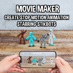 Zing Stikbot Aquafang figure supports action-packed adventures.