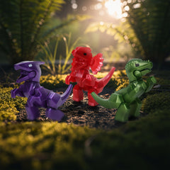 Zing StikBot Dino suction cup feet action enables stable on-surface posing.