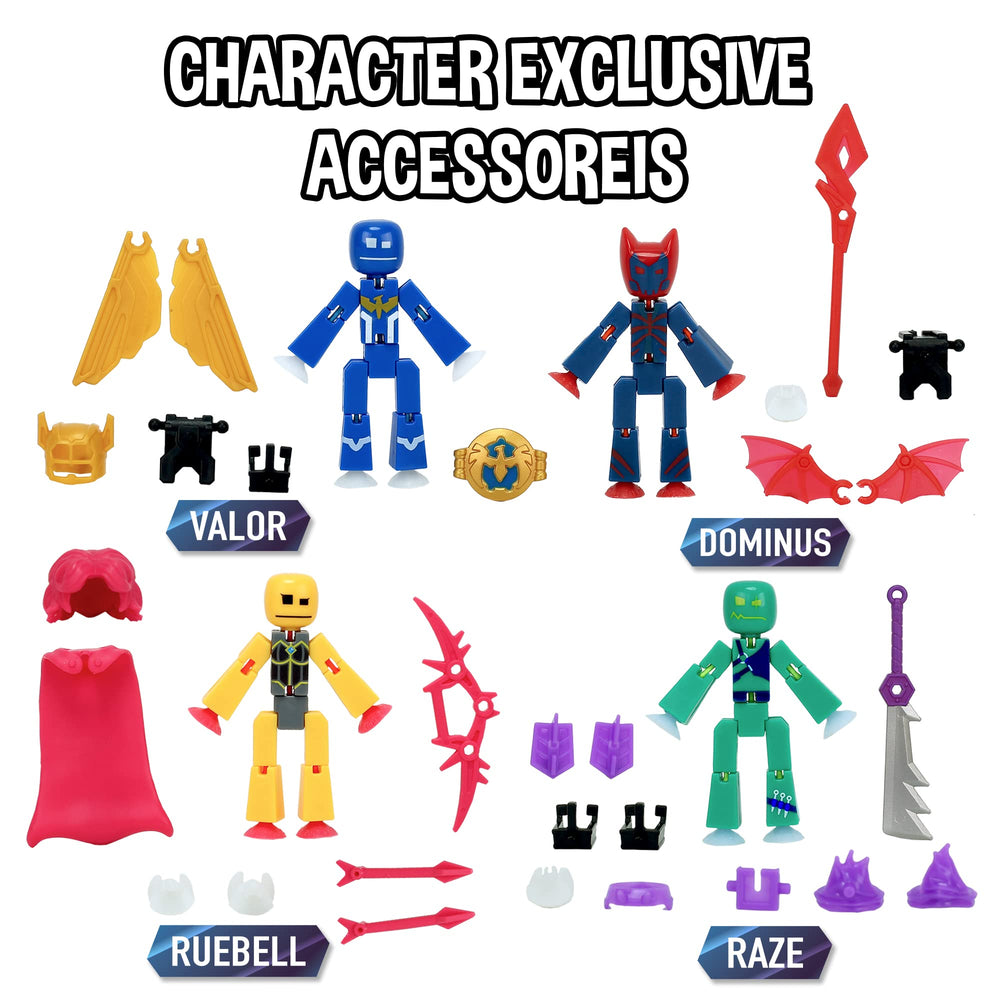 Zing StikBot Legendz Dominus figure poised for epic battles.