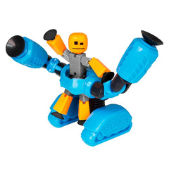Zing Stikbot Megabots Blue Avalanche figure ready for stop-motion storytelling