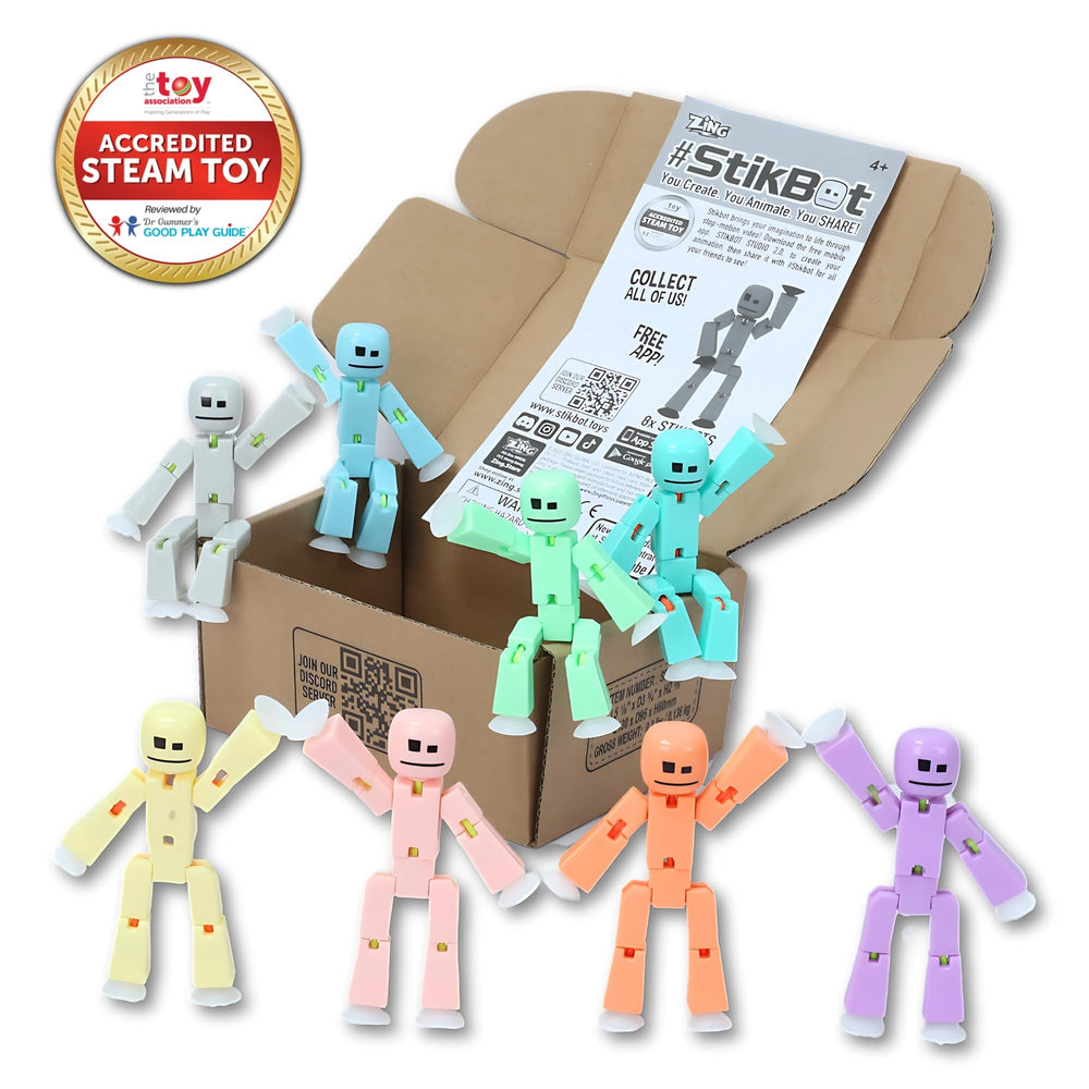 Zing StikBot poseable joints enable dynamic character posing