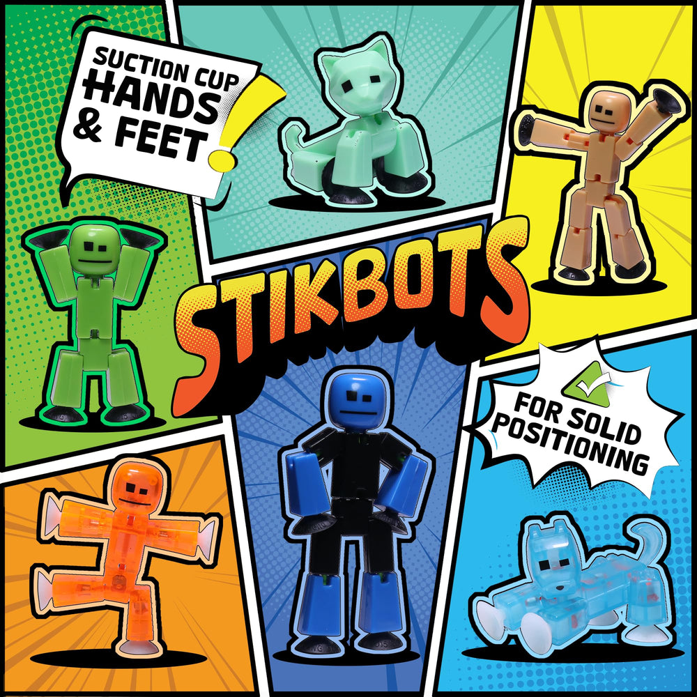 Zing StikBot suction feet grip for on-surface action