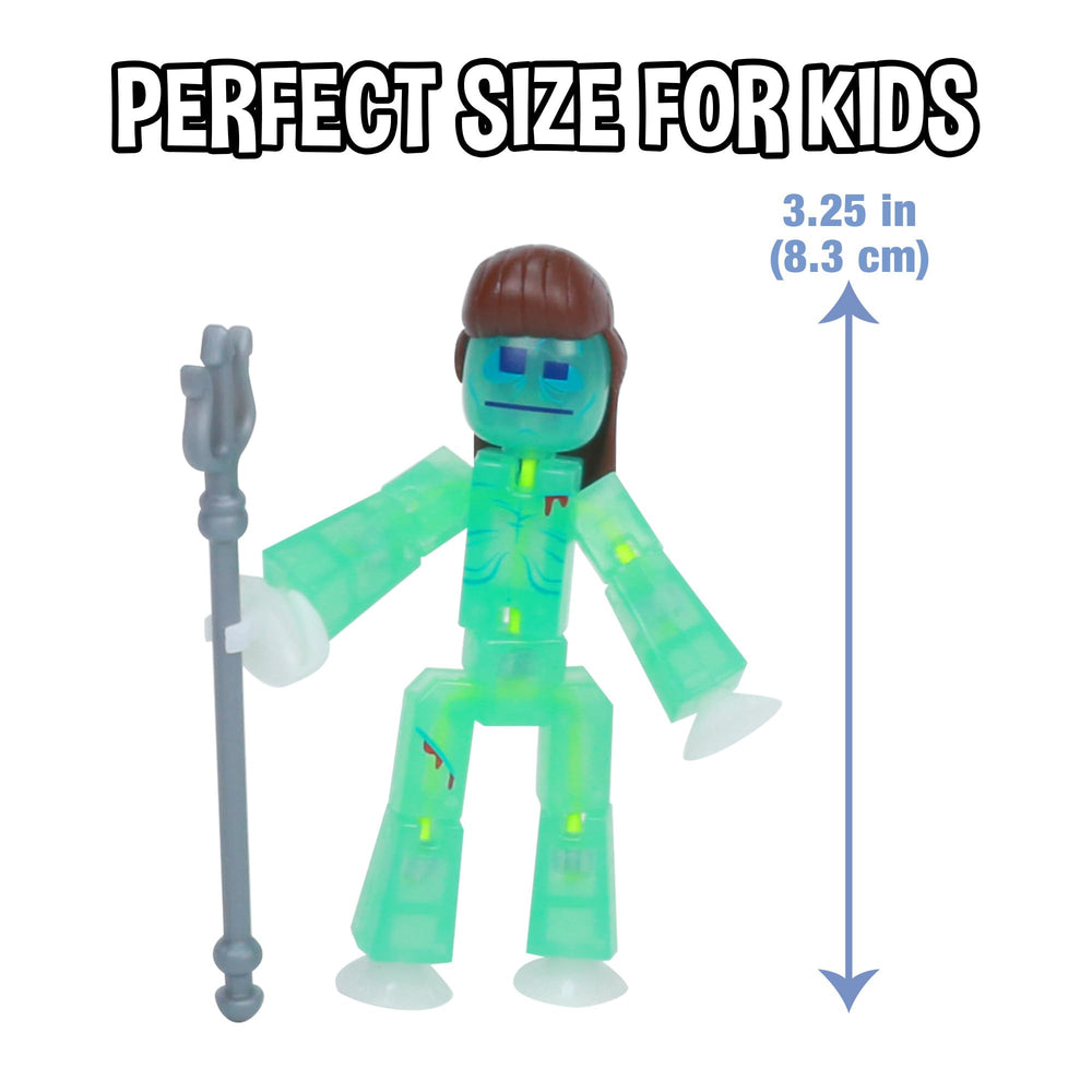 Zing StikBot suction-cup feet grip smooth surfaces for stable table-top animation.