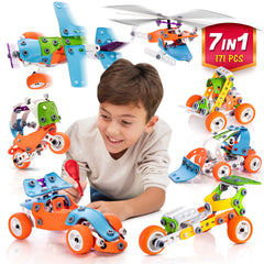 Zingywise STEM building toy 7in1 models enables creative construction and problem solving