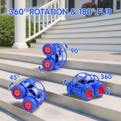 ZingZoom RC car with LED lights for night-time fun.