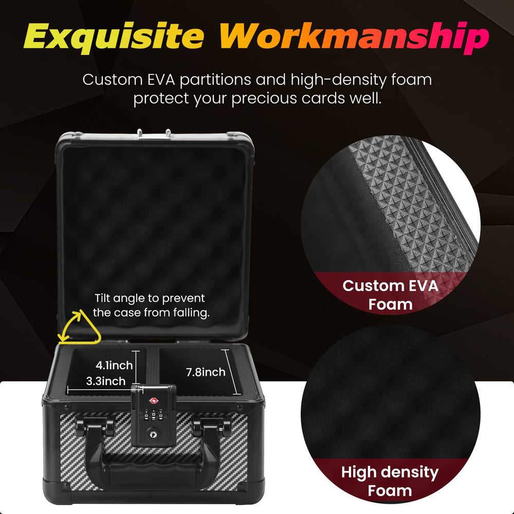 ZINHO graded card case foam slot inside protects cards.