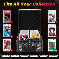 ZINHO graded card case portable handle for shows and events.