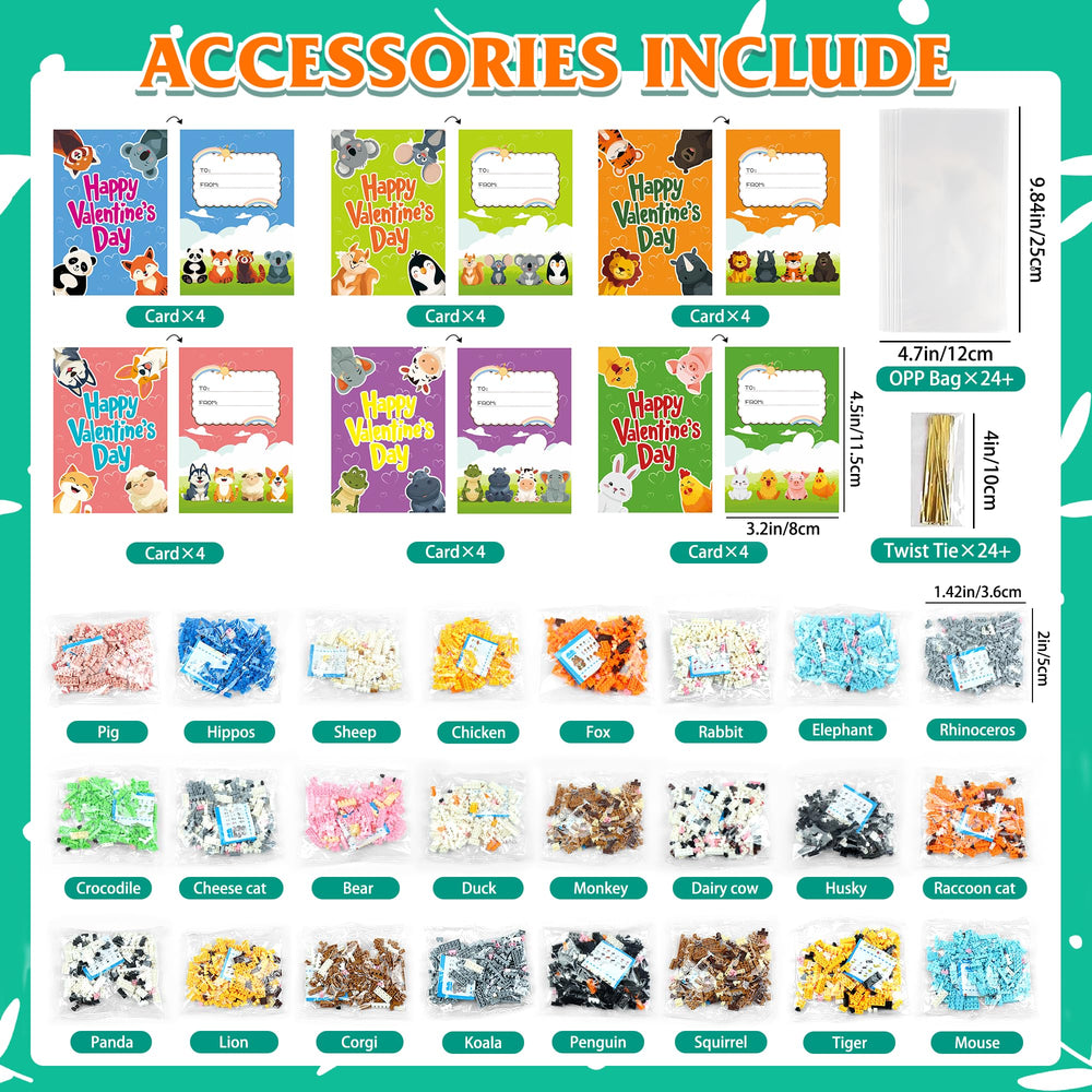 ZIOSINM valentines cards for kids classroom with six designs for easy messages.