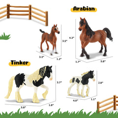 Zippytots paint horse figures with vivid patterns for color recognition.