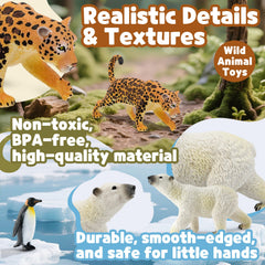 Zippytots leopard figure for vibrant colors and dramatic pretend play