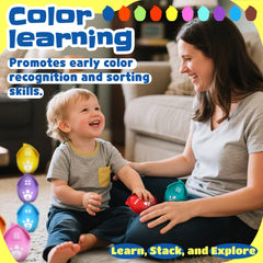 Zippytots Montessori-inspired set supports number recognition and counting concepts.