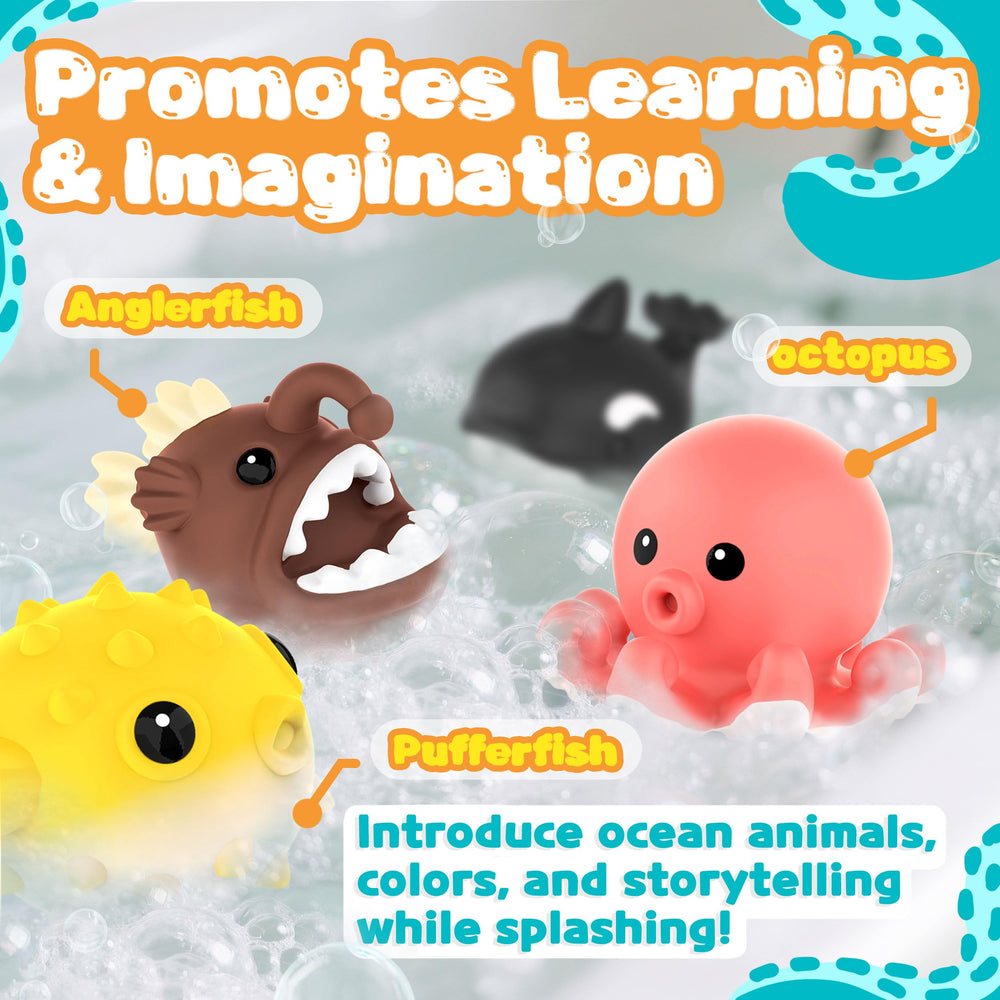 Zippytots sea turtle bath toy encourages fine motor play