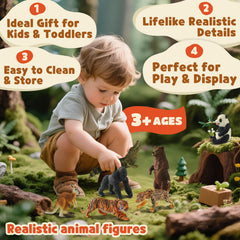 Zippytots polar bear figure for snowy adventures and fine motor skills