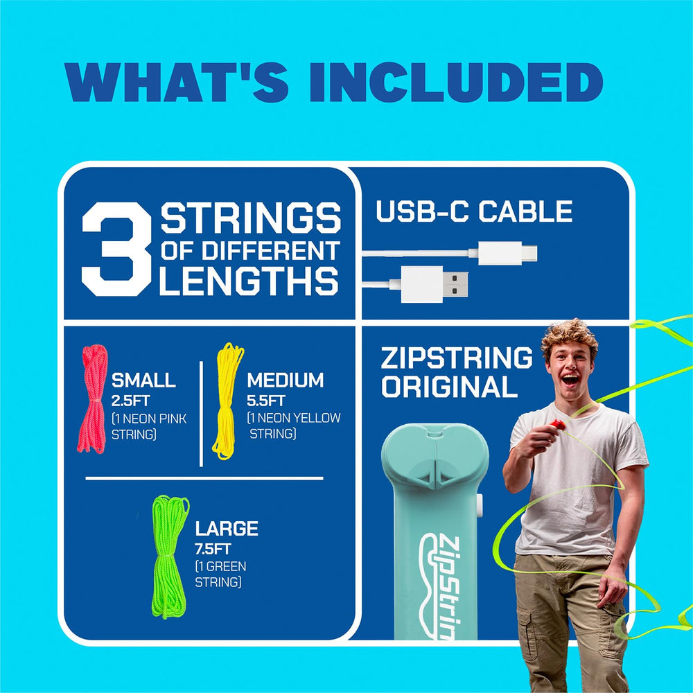 ZipString Original pocket-size adventure traveling easily in a bag for spontaneous fun.