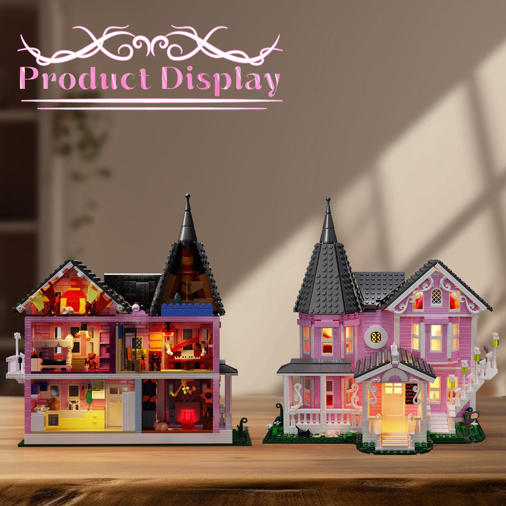 ZIQILIGHTING Pink Palace roof with dome windows adds fairy-tale charm and light accents.