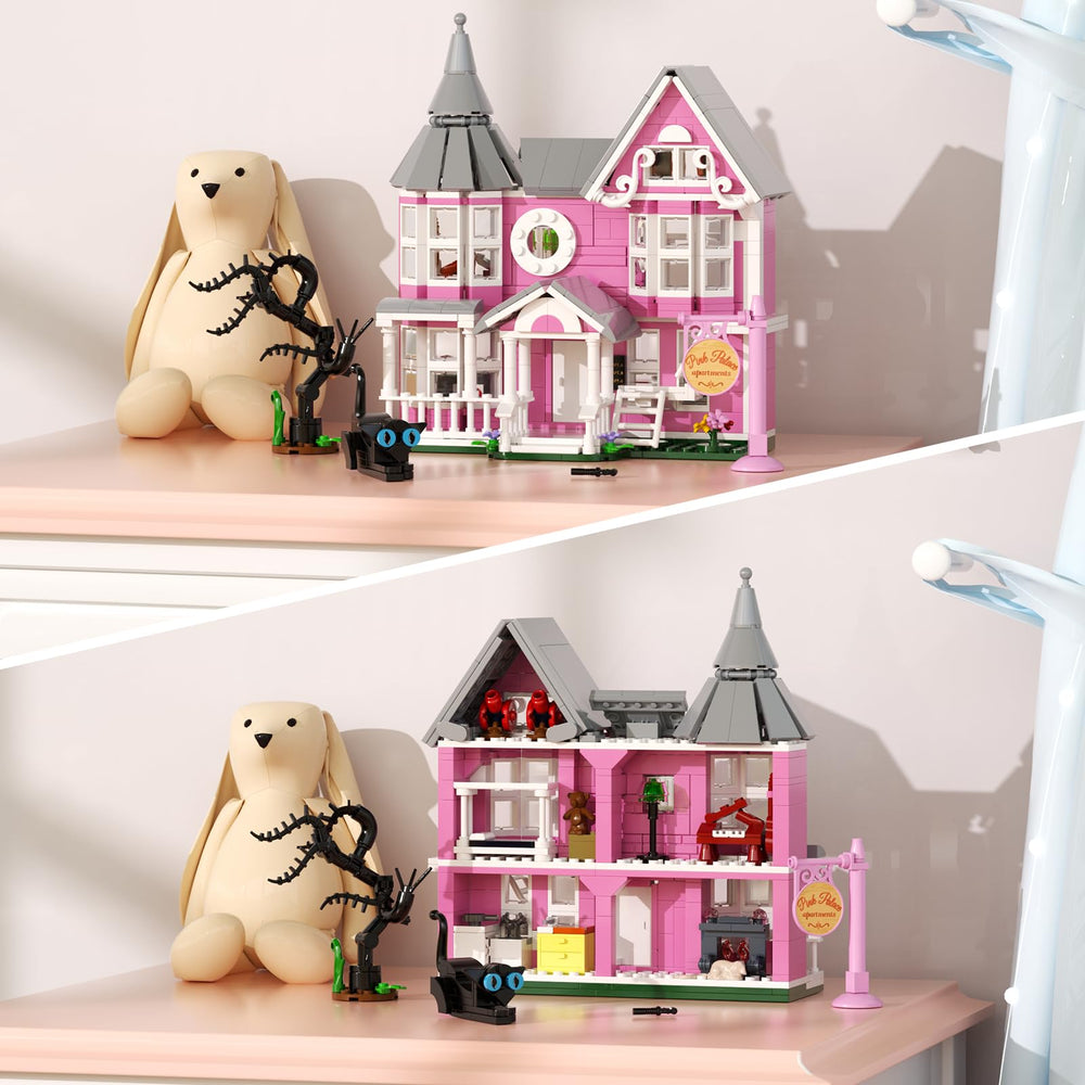 ZIQILIGHTING Pink Palace staircase and piano room spark architectural imagination