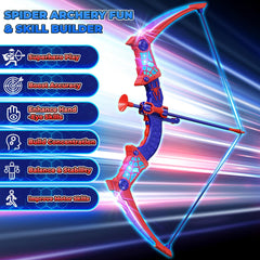 ZIROKAY Spider quiver with eyes enhances superhero play and storage