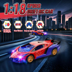ZIROKAY Spider RC car drift action supports group play and competition.