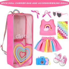 ZITA ELEMENT pink bow hair ties for dolls, secure and adorable styling accessory.