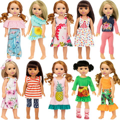 ZITA ELEMENT 10-set doll clothes package for creative dress-up play.