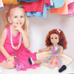 ZITA ELEMENT 18-inch doll Shoes complete the outfit for stylish play sessions.