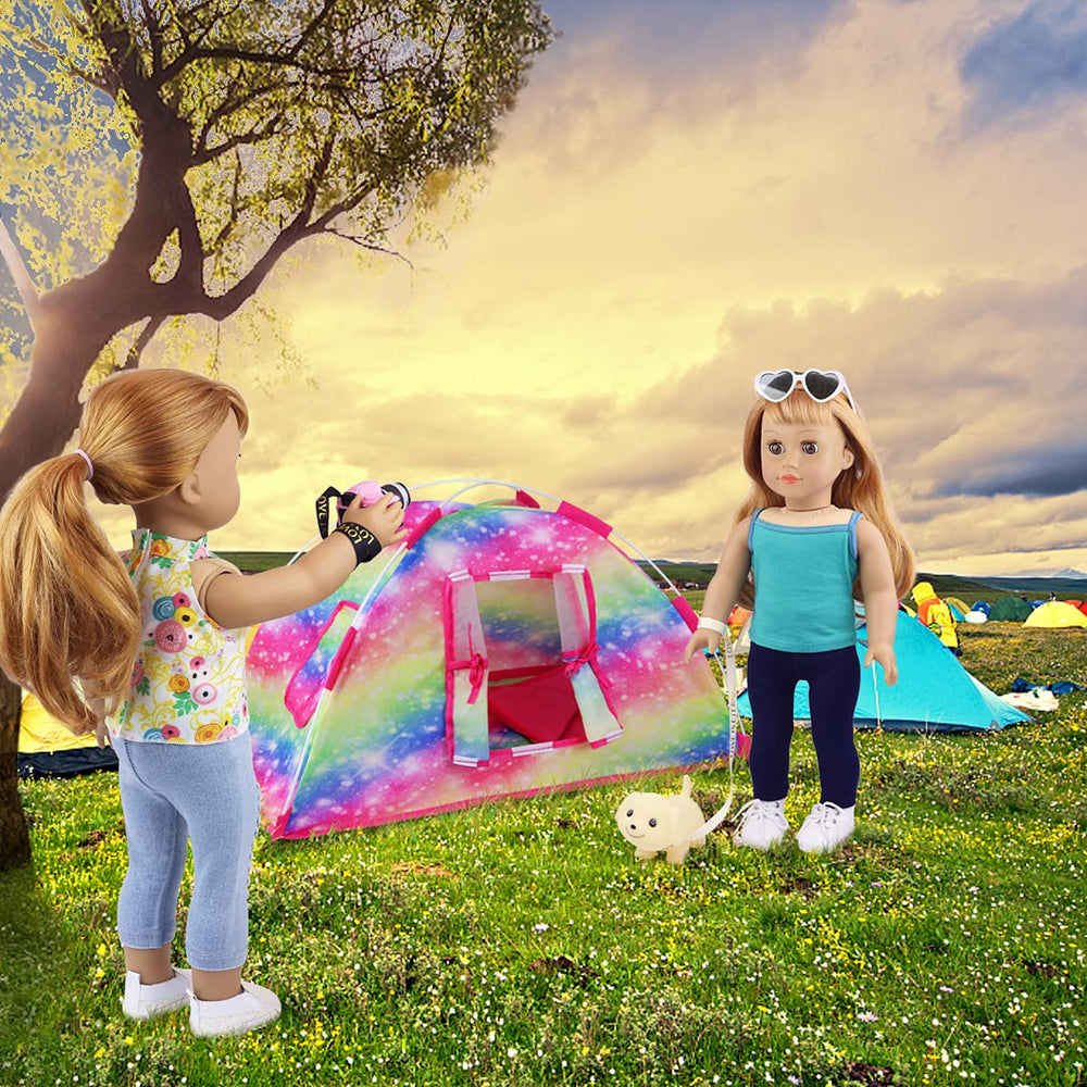 ZITA ELEMENT 18in doll sleeping bag for cozy camping nights