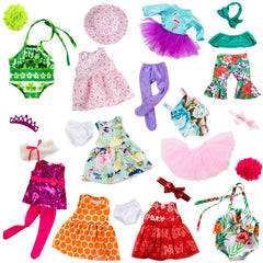 ZITA ELEMENT 18-inch doll clothes set mix-and-match outfits for creative storytelling.