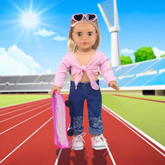 ZITA ELEMENT 18-inch doll sunglasses protect eyes during sunny playtime.