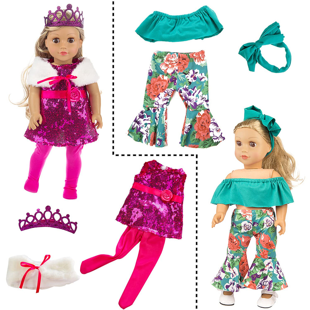 ZITA ELEMENT 18-inch doll swimsuit ready for sunny pretend adventures.